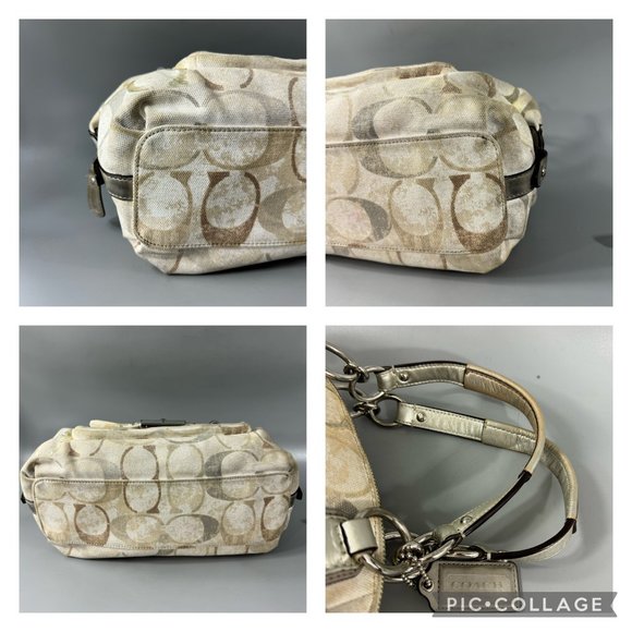 Authentic COACH # 19338 Kristin Signature Dome Sequin Satchel Shoulder Bag - Picture 14 of 14